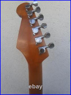 Strato Electric Guitar SSS Metal Blue Fully Adjusted with No Case
