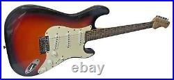 Sunburst Electric Guitar, Stratocaster Solid Wood Body withGuitar Bag, By ION