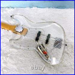 Super heavy 6.7kg Electric Guitar Maple Acrylic Body Crystal Guitar