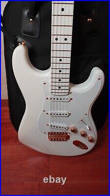 TOP MINT? Limited Moon custom guitar ST-C M All Snow White #58449 GGbce 120600