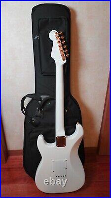 TOP MINT? Limited Moon custom guitar ST-C M All Snow White #58449 GGbce 120600