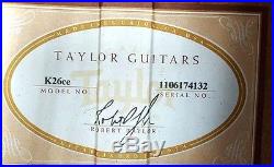 Taylor Koa K26ce Grand Symphony Acoustic Electric Guitar Shaded Edge Burst