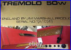 ULTRA RARE MARSHALL JMP 1967 PLEXI RED CUSTOM COLOR ORIGINAL HEAD 50W Tremolo