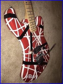USA Made Kramer 1984 Baretta reissue Guitar EVH 5150 striped & Hardshell Case