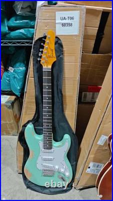 US Warehouse Fast Shipping Open Box 6 String Green Electric Guitar in Green 358