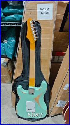 US Warehouse Fast Shipping Open Box 6 String Green Electric Guitar in Green 358