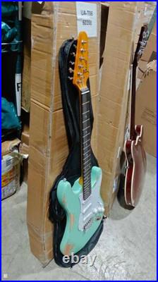 US Warehouse Fast Shipping Open Box 6 String Green Electric Guitar in Green 358
