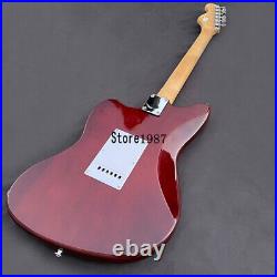 Unbranded Brown Electric Guitar Mahogany Body Chrome Hardware 22 F Fast Shipping