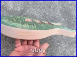 Unfinished DIY Project Bass Guitar Alder Wood with Tiger Maple Top