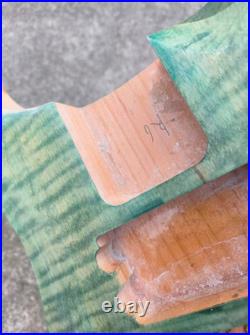 Unfinished DIY Project Bass Guitar Alder Wood with Tiger Maple Top