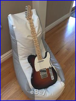 Upgraded Fender Telecaster American Standard Electric Guitar Tricolor Maple neck
