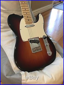 Upgraded Fender Telecaster American Standard Electric Guitar Tricolor Maple neck
