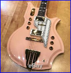 Used 1996 Metropolitan Tanglewood Custom model Electric Guitar Pink with Gold