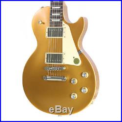 Used 2017 Gibson Les Paul Tribute T Satin Gold Top Electric Guitar