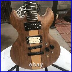 Used 70's Roberto Venn Wolf Guitar Natural Electric Jerry Garcia Husk Body Neck