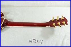 Used! ESP Japan -Edwards- Les Paul Custom Burl Maple Guitar E-LP-117CTM Red