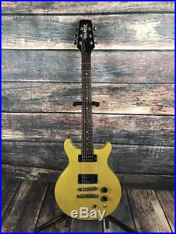 Used Hamer USA Special TV Yellow Double Cutaway Electric Guitar With Case
