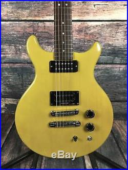 Used Hamer USA Special TV Yellow Double Cutaway Electric Guitar With Case