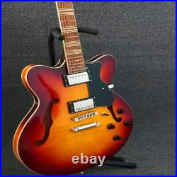 Used Hofner 335 Electric Guitar Sunburst Semi-Hollow Flame Maple Top