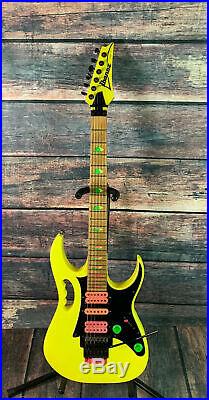 Used Ibanez 1991 JEM 777 Desert Sun Yellow Electric Guitar with Case