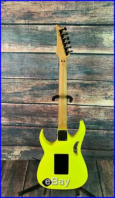 Used Ibanez 1991 JEM 777 Desert Sun Yellow Electric Guitar with Case