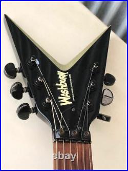 Used Washburn DIMEBAG DARRELL Silver Blast Electric Deformation Guitar WithHC Rare