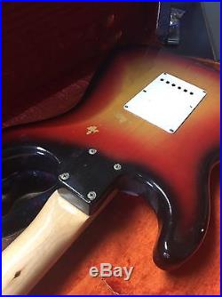 Vintage 1968 Fender Stratocaster Sunburst-4 Bolt Neck-pat. 2741146. 3143028