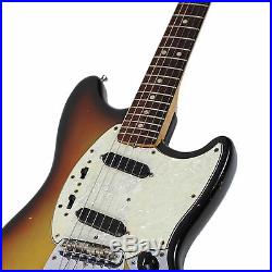 Vintage 1971 Fender Mustang Electric Guitar Sunburst Finish