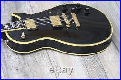 VINTAGE! 1973 Gibson Les Paul Custom Ebony Black Beauty + OHSC! All Original