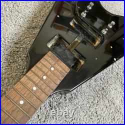 V Shaped Electric Guitar Semi Finished Project, Basswood Body Maple Neck