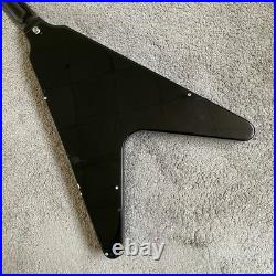 V Shaped Electric Guitar Semi Finished Project, Basswood Body Maple Neck