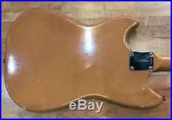 Vintage 1960 Fender Musicmaster Short Scale Electric Guitar (Desert Sand)