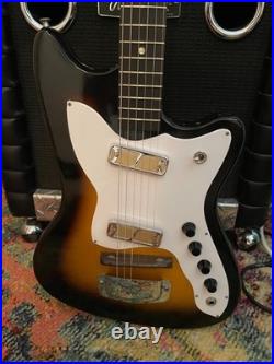 Vintage 1964 Harmony H15 Bobkat Electric Guitar WithFender Gigbag