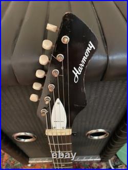 Vintage 1964 Harmony H15 Bobkat Electric Guitar WithFender Gigbag