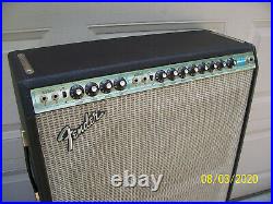 Vintage 1974 Fender Super Six Reverb amplifier good condition Silver face amp