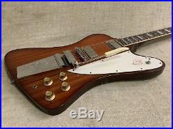 Vintage 1977 Ibanez 2348 Firebird Guitar Mahogany Brown + OHSC Case Japan MIJ