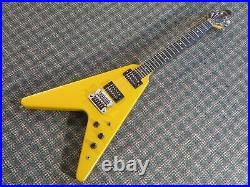 Vintage 1985 Gibson Flying V Gold Sparkle! Ebony Board, Normal Headstock
