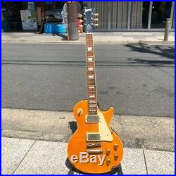 Vintage Burny Lemon Drop Les Paul Type Electric Guitar With Soft Case