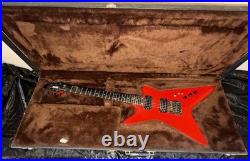 Vintage Carvin V220 1984 Ferrari Red Set Neck Kahler Tremolo Super Shredder
