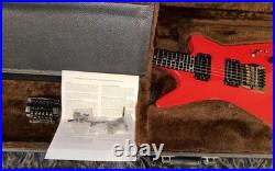 Vintage Carvin V220 1984 Ferrari Red Set Neck Kahler Tremolo Super Shredder
