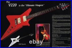 Vintage Carvin V220 1984 Ferrari Red Set Neck Kahler Tremolo Super Shredder