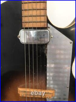 Vintage Circa 1960 Kay Value Leader Sunburst Single PU Electric Guitar With Case