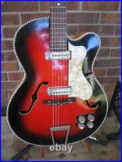 Vintage Fasan Electric Hollow Body Made in Germany 1962 Vintage Fasan Electric Hollow Body Made in Germany 1962