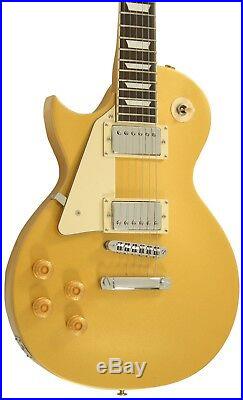 Vintage Gold Top Electric Guitar Left Handed With Humbuckers Davison Demo Model