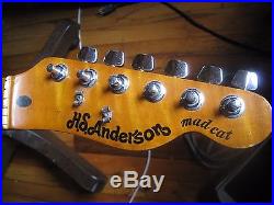 Vintage H. S. Anderson Mad Cat tele-style electric guitar, as used by Prince