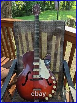 Vintage Harmony Rocket H59 Guitar Early 60s with Hardshell Case