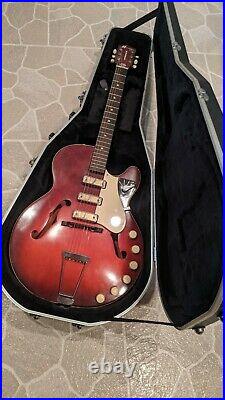 Vintage Harmony Rocket H59 Guitar Early 60s with Hardshell Case