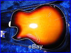 Vintage Yamaha AE-11 ae11 Hollow Body Electric Guitar withcase Japan 11-6
