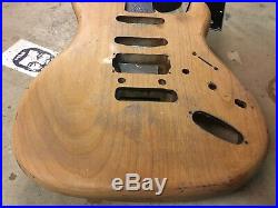 Warmoth Stratocaster Electric Guitar Body Alder HSS Rear Route