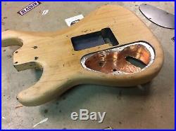 Warmoth Stratocaster Electric Guitar Body Alder HSS Rear Route